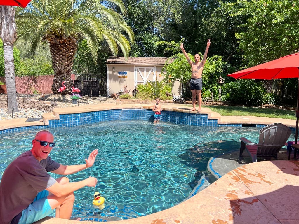 Pre-Party Pool Gathering